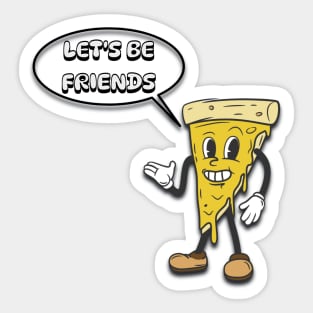 Let's Be Friends Sticker